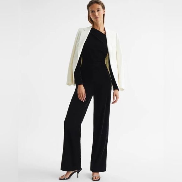 NWT REISS | $290 Ella Velvet Jumpsuit - Picture 5 of 10